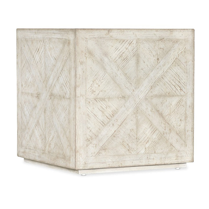 Commerce And Market - Block Buster End Table - White