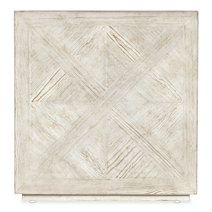 Commerce And Market - Block Buster End Table - White