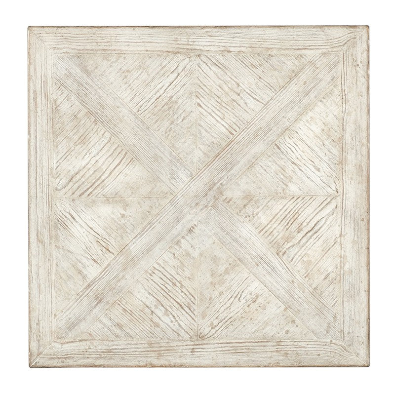 Commerce And Market - Block Buster End Table - White