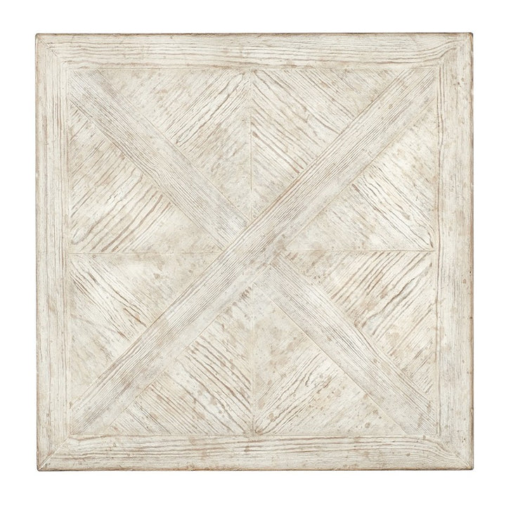 Commerce And Market - Block Buster End Table - White