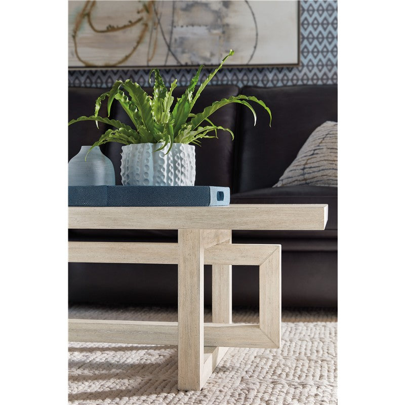 Commerce And Market - Modern Rectangle Cocktail Table - Beige