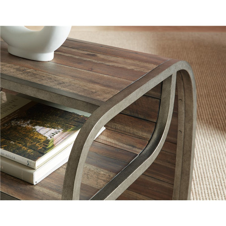 Commerce And Market - Open Ended End Table - Dark Brown