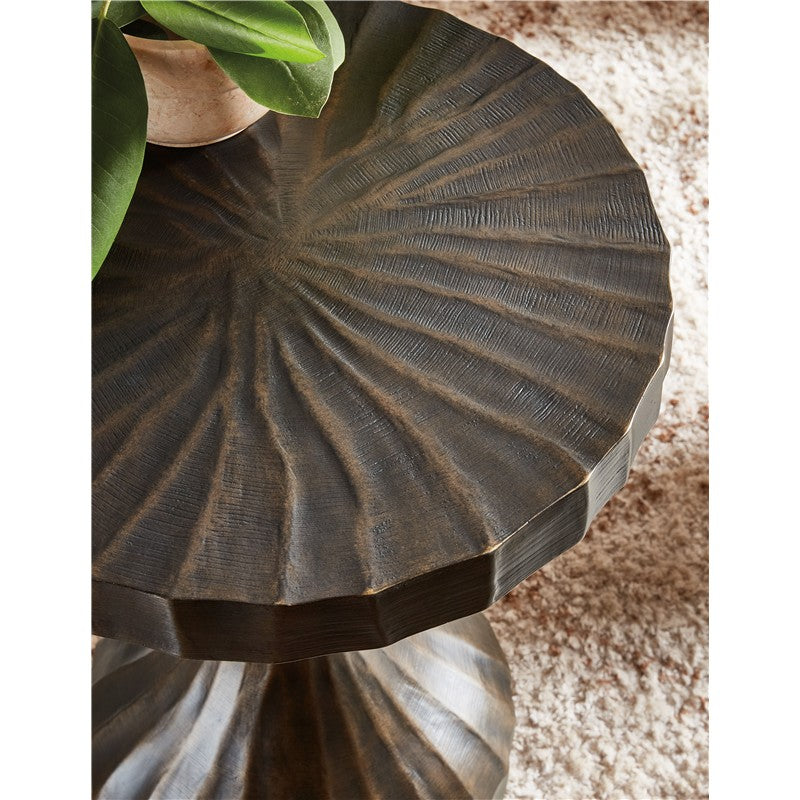 Commerce And Market - Ferrous Accent Table - Bronze