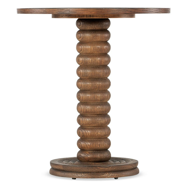 Commerce And Market - Spindle Accent Table - Dark Brown