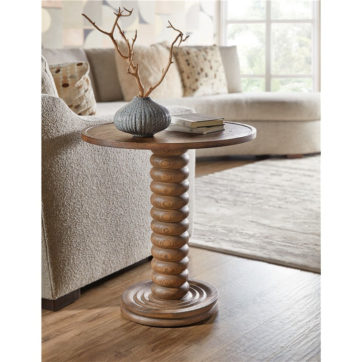 Commerce And Market - Spindle Accent Table - Dark Brown