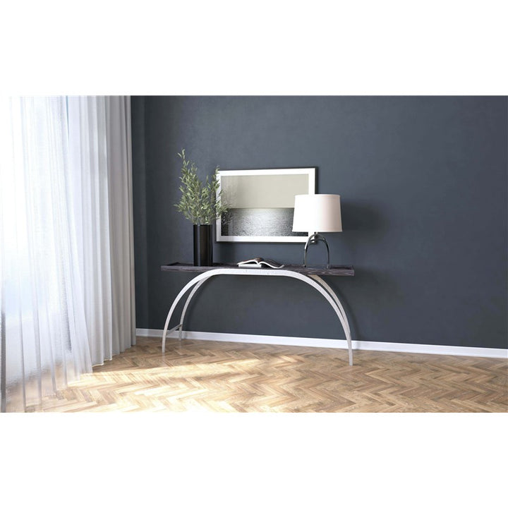 Commerce And Market - Metal And Wood Console