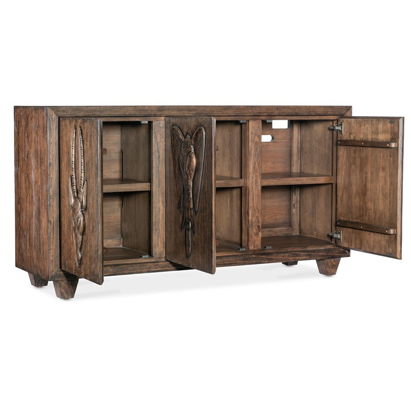 Commerce And Market - Safari Credenza - Dark Brown