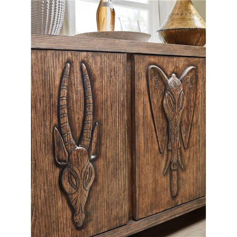 Commerce And Market - Safari Credenza - Dark Brown