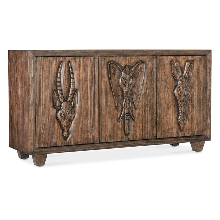 Commerce And Market - Safari Credenza - Dark Brown