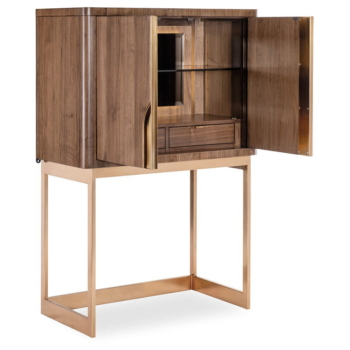 Eleana - Bar On Stand - Medium Wood