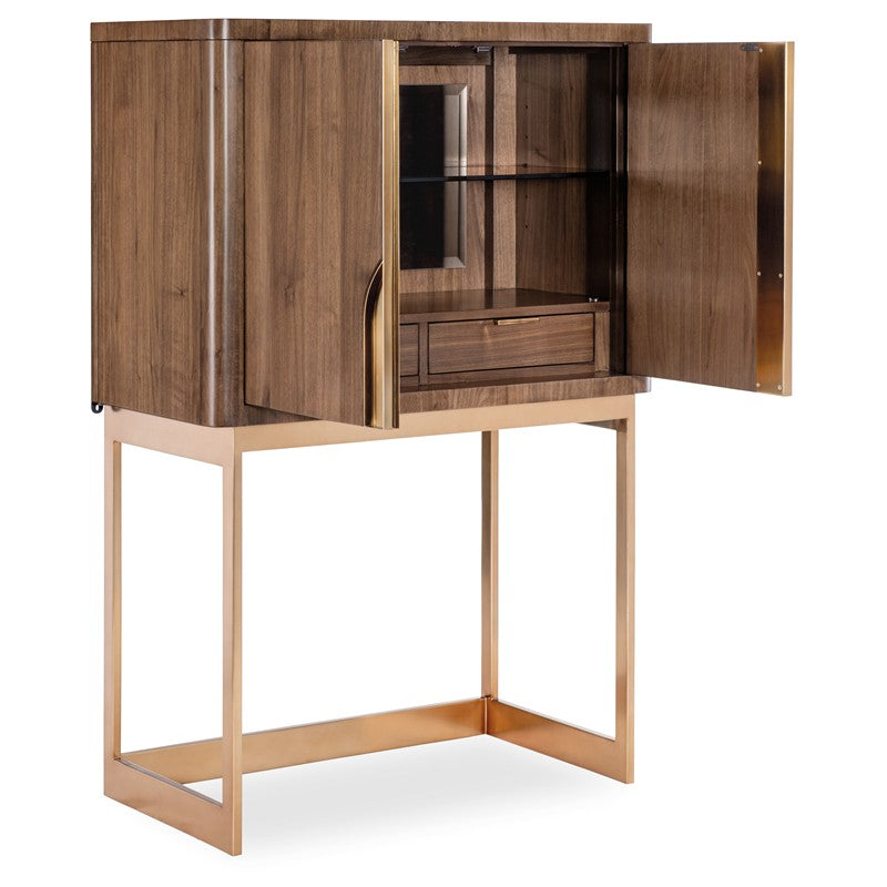 Eleana - Bar On Stand - Medium Wood
