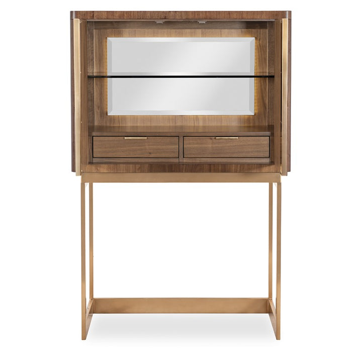 Eleana - Bar On Stand - Medium Wood