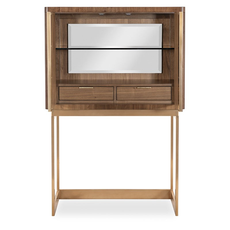 Eleana - Bar On Stand - Medium Wood