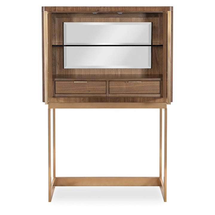 Eleana - Bar On Stand - Medium Wood