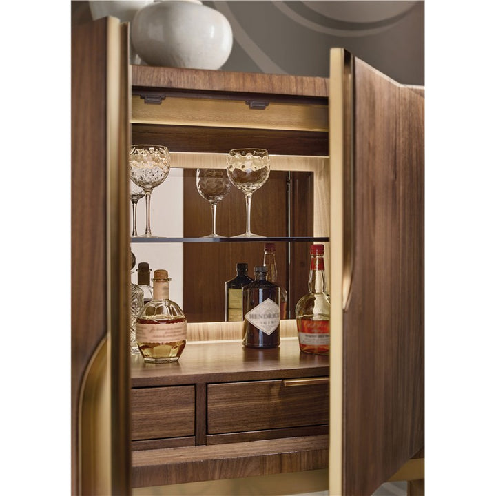 Eleana - Bar On Stand - Medium Wood