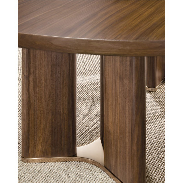 Eleana - Rectangle Dining Table With Two Leaves - Medium Wood