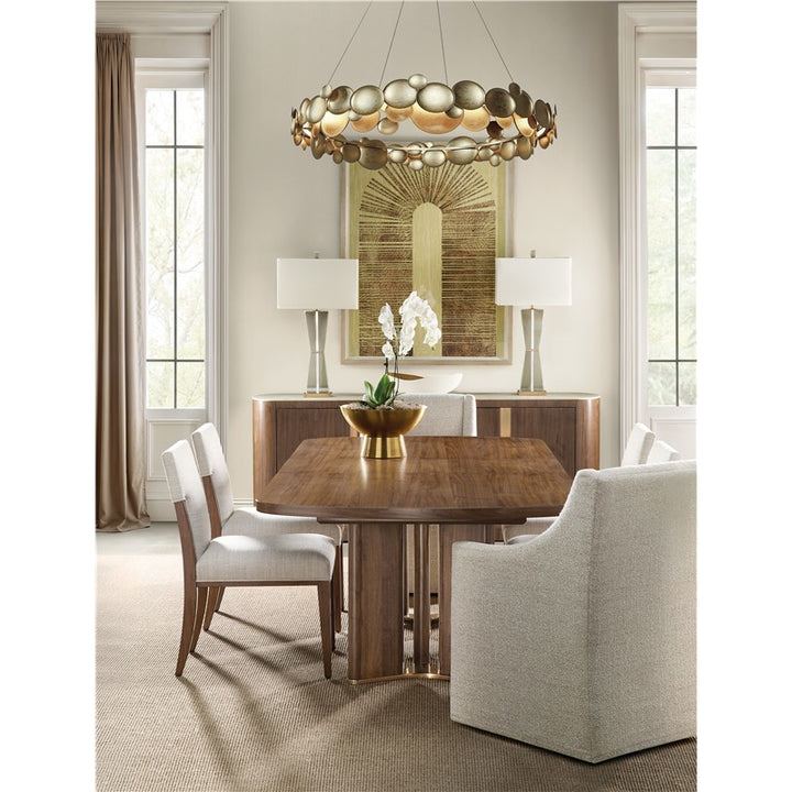 Eleana - Rectangle Dining Table With Two Leaves - Medium Wood