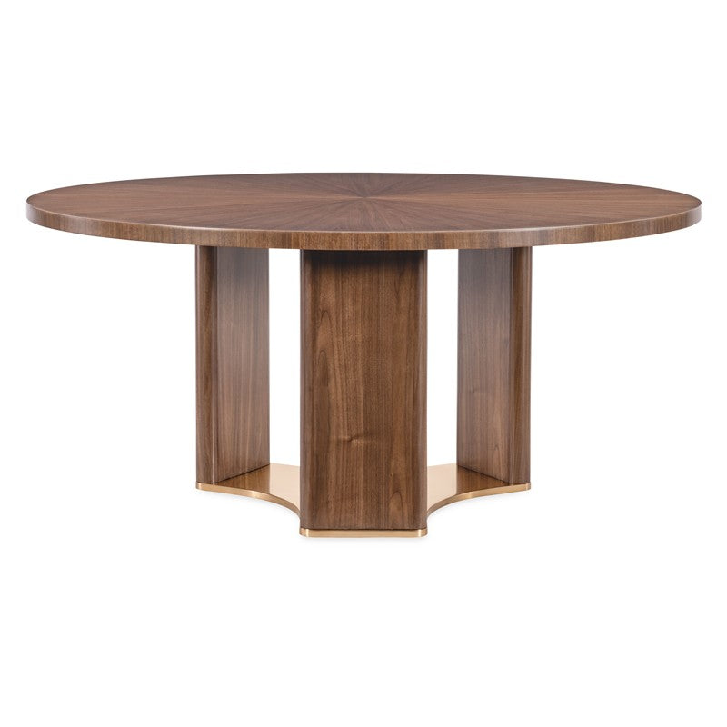 Eleana - Round Dining Table - Medium Wood