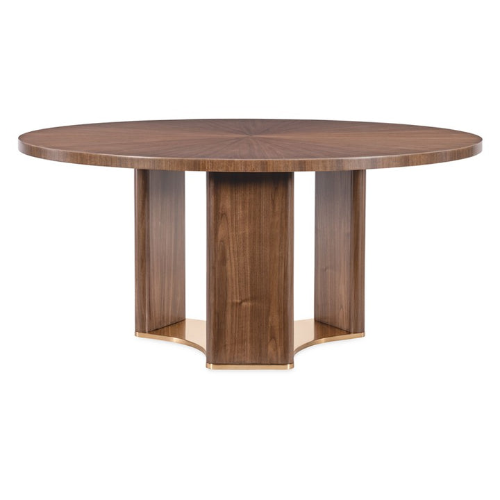 Eleana - Round Dining Table - Medium Wood
