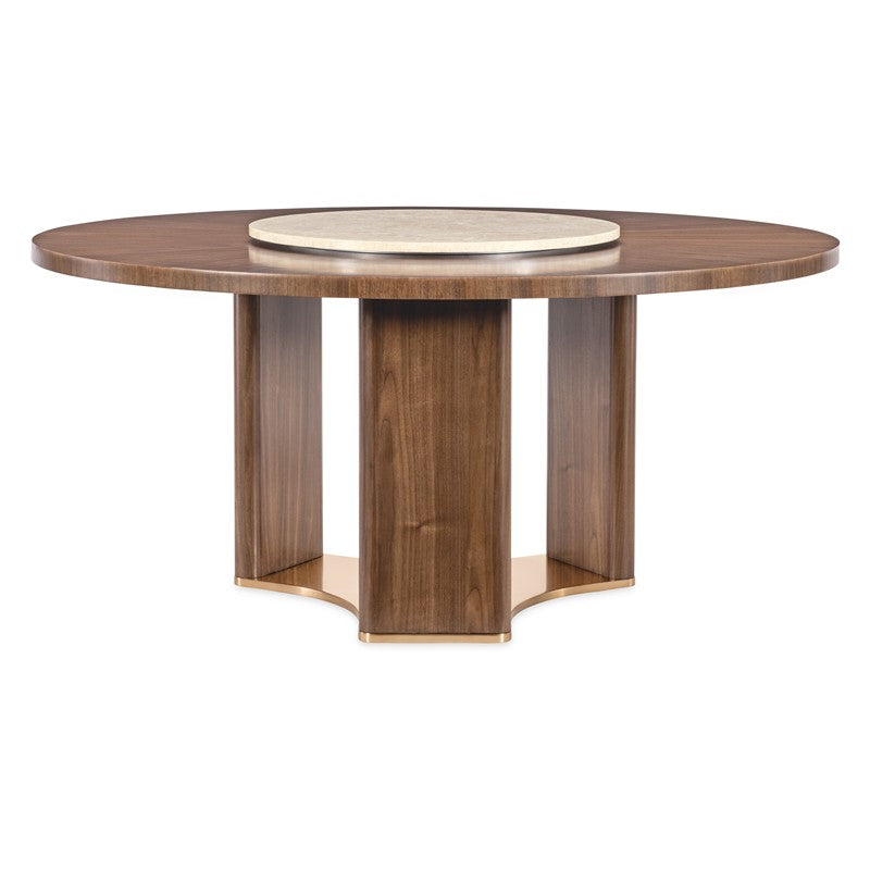 Eleana - Round Dining Table - Medium Wood