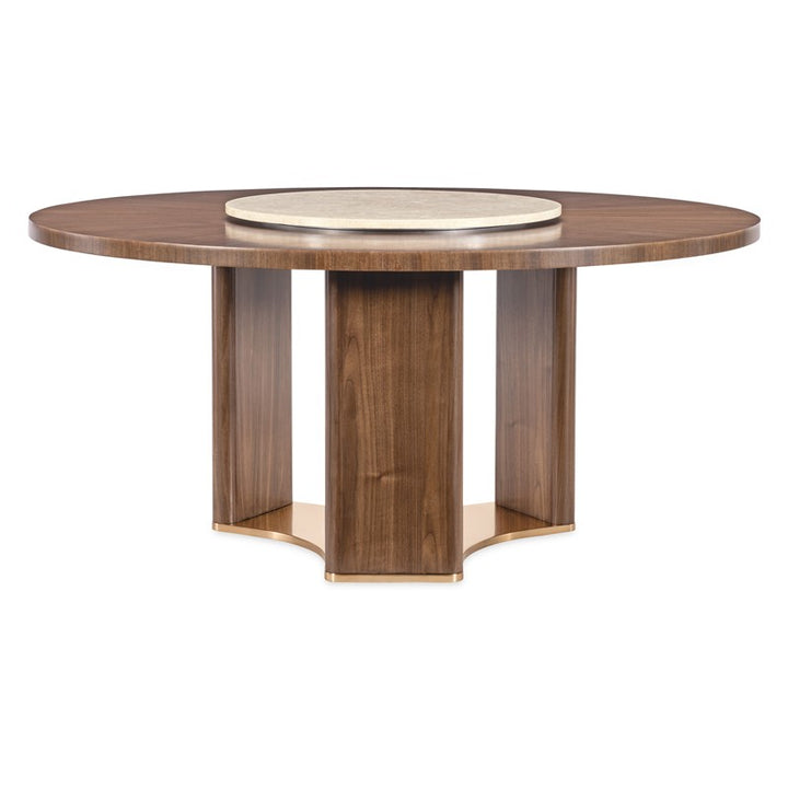 Eleana - Round Dining Table - Medium Wood