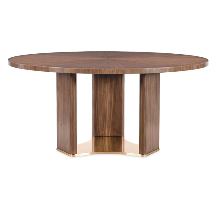 Eleana - Round Dining Table - Medium Wood