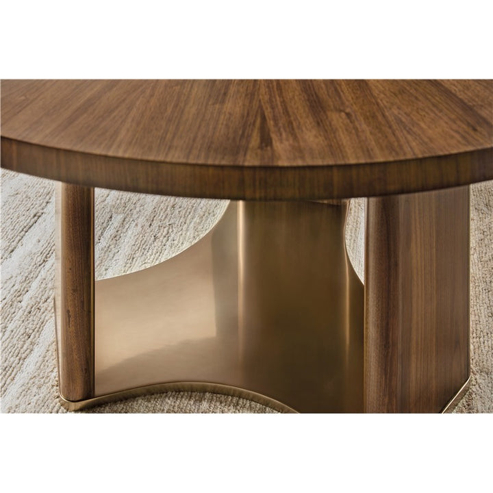 Eleana - Round Dining Table - Medium Wood