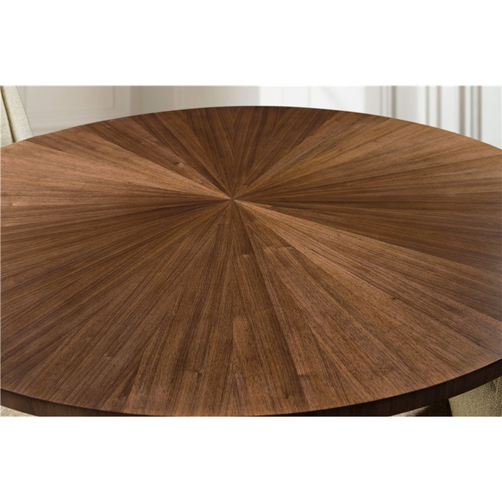 Eleana - Round Dining Table - Medium Wood