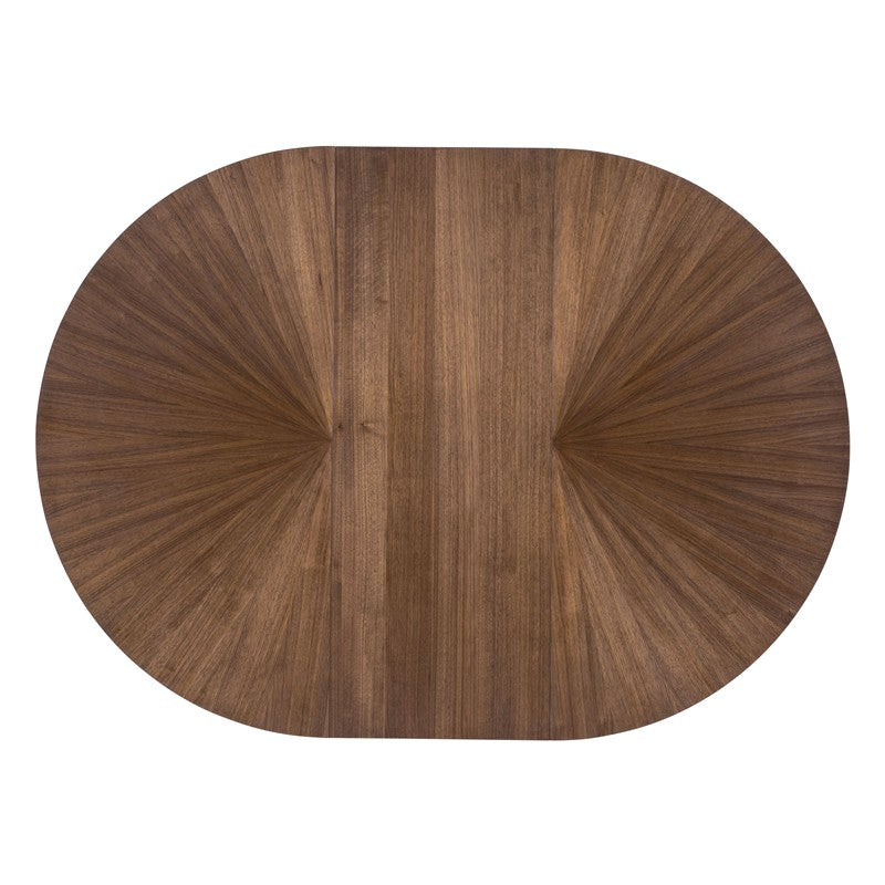 Eleana - Round Dining Table With One Leaf - Medium Wood