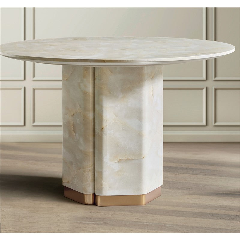 Eleana - Round Dining Table - White
