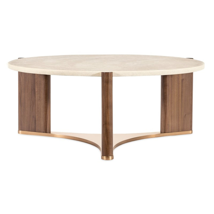 Eleana - Round Cocktail Table - Medium Wood