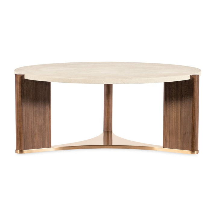 Eleana - Round Cocktail Table - Medium Wood