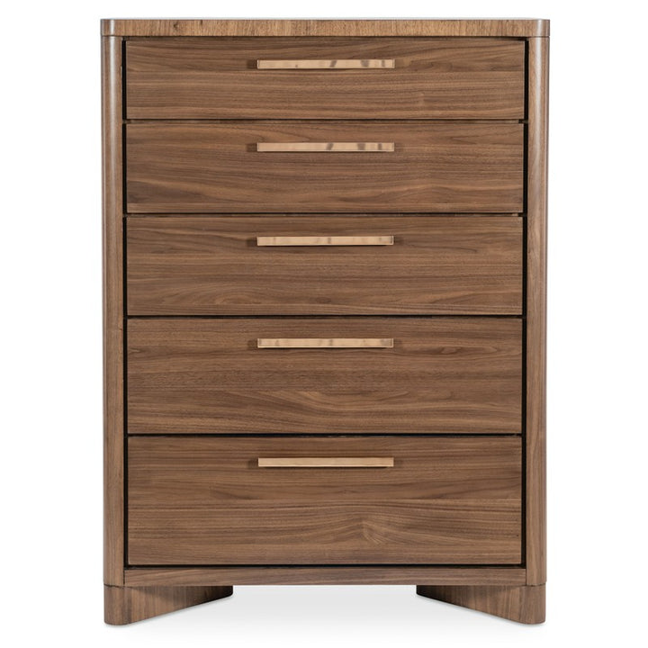 Eleana - Five Drawer Chest - Medium Wood