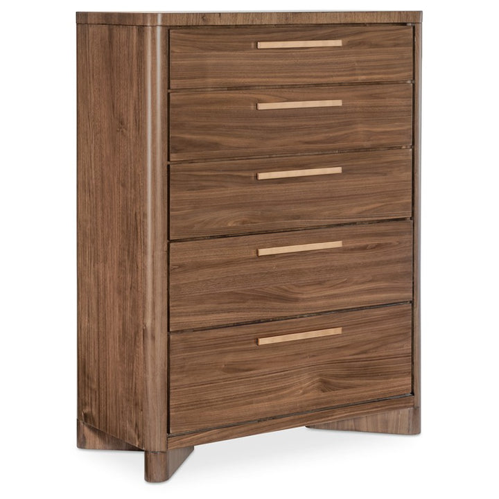 Eleana - Five Drawer Chest - Medium Wood