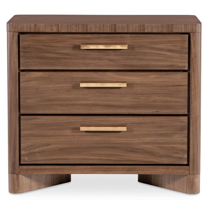 Eleana - Three Drawer Nightstand - Light Caramel