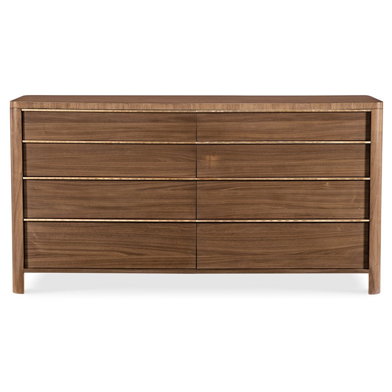 Eleana - Eight Drawer Dresser - Medium Wood