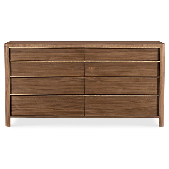 Eleana - Eight Drawer Dresser - Medium Wood
