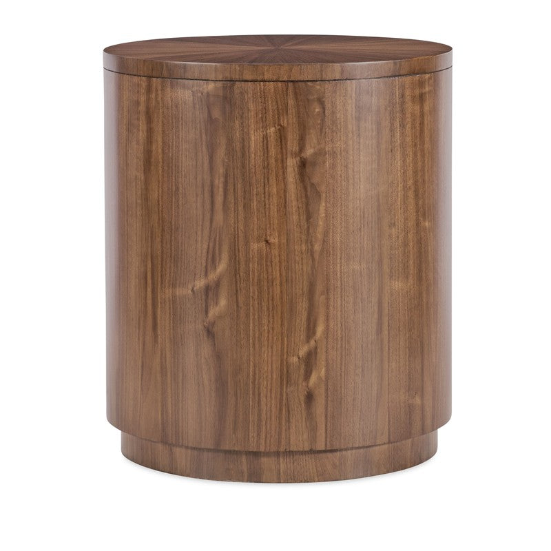 Eleana - Round Nightstand - Medium Wood