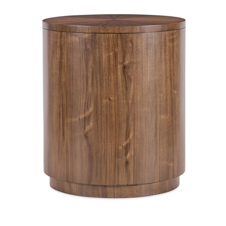 Eleana - Round Nightstand - Medium Wood