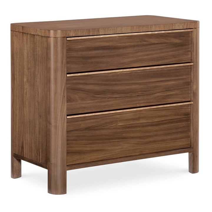 Eleana - Three Drawer Nightstand - Medium Wood