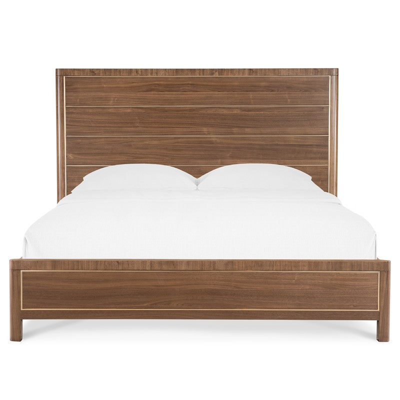 Eleana - Queen Panel Bed - Medium Wood