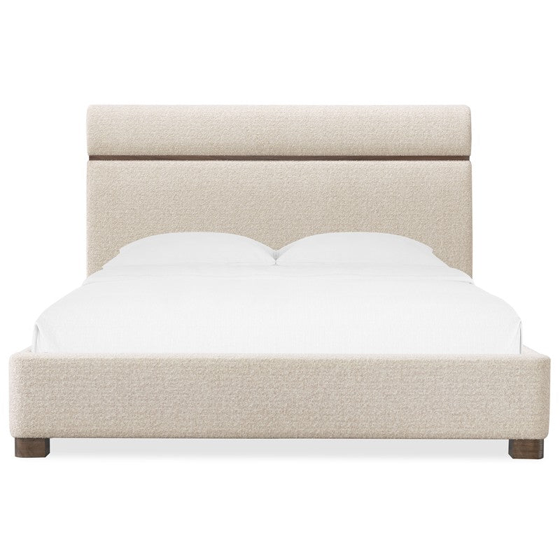 Eleana - Upholstered Queen Panel Bed - Beige