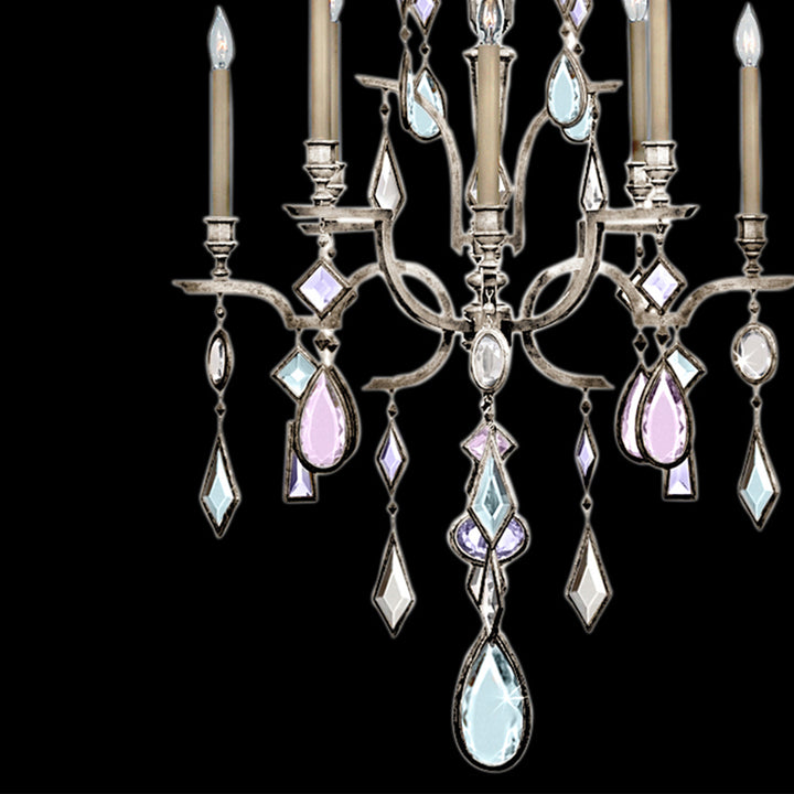 Encased Gems 31" Round Chandelier