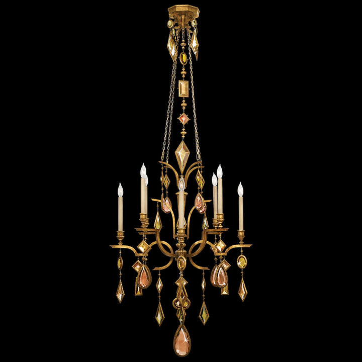 Encased Gems 31" Round Chandelier