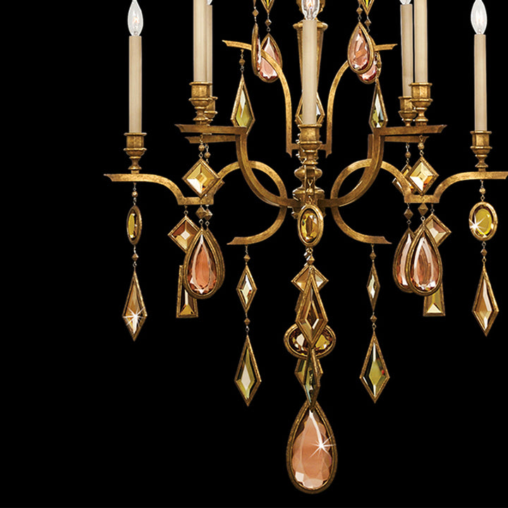 Encased Gems 31" Round Chandelier