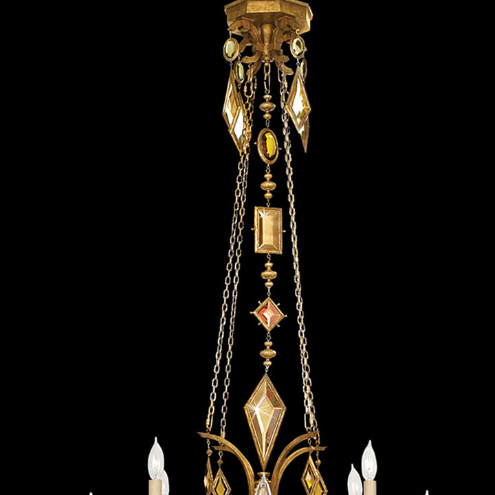 Encased Gems 31" Round Chandelier