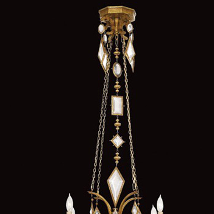Encased Gems 31" Round Chandelier