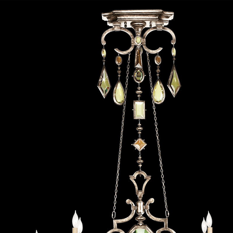 Encased Gems 50" Oblong Chandelier