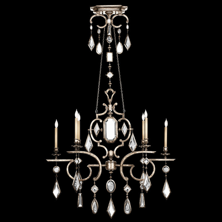 Encased Gems 50" Oblong Chandelier