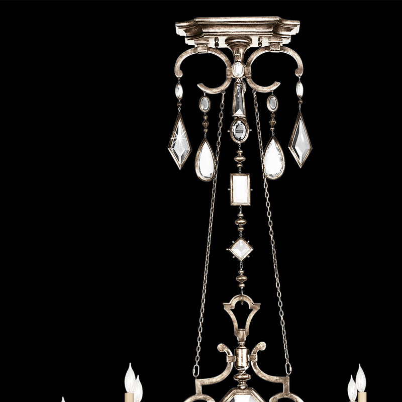 Encased Gems 50" Oblong Chandelier